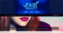 Desktop Screenshot of fairbeauty.com.au